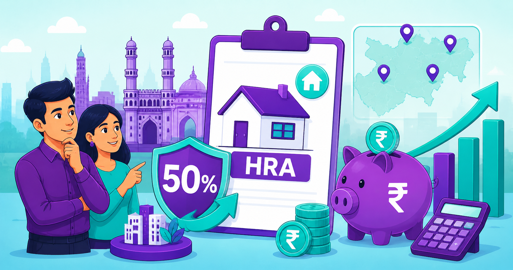HRA exemption 2026 — Bengaluru, Hyderabad, Pune and Ahmedabad now get 50% metro HRA exemption
